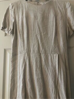 Talbots Light Linen Midi Dress
